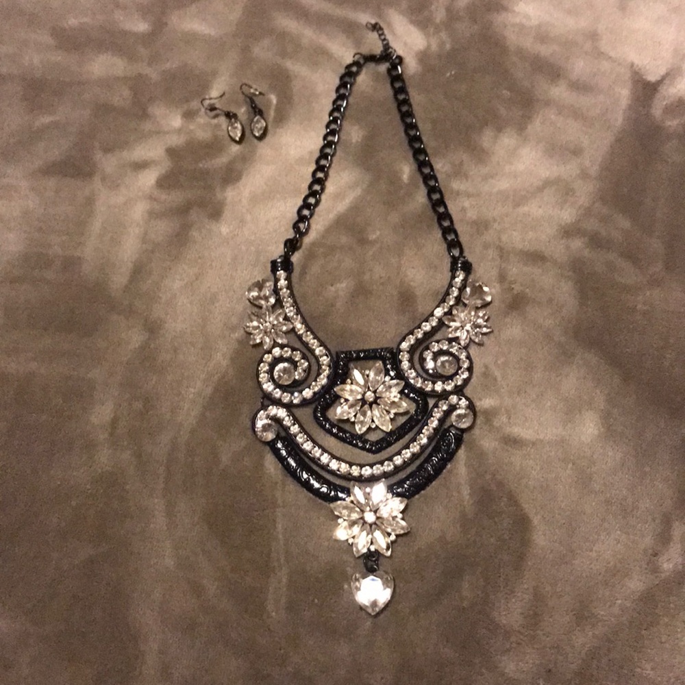Necklace and earrings